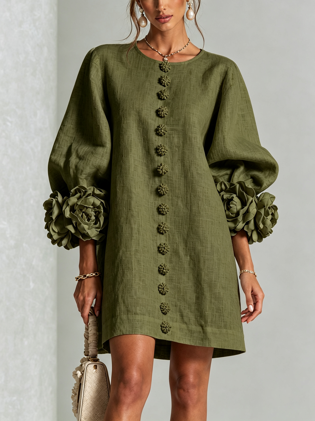 Sculptural Mini Dress for Women – Structured Elegant Cocktail Dress for Party and Wedding Guest in 9 Colors