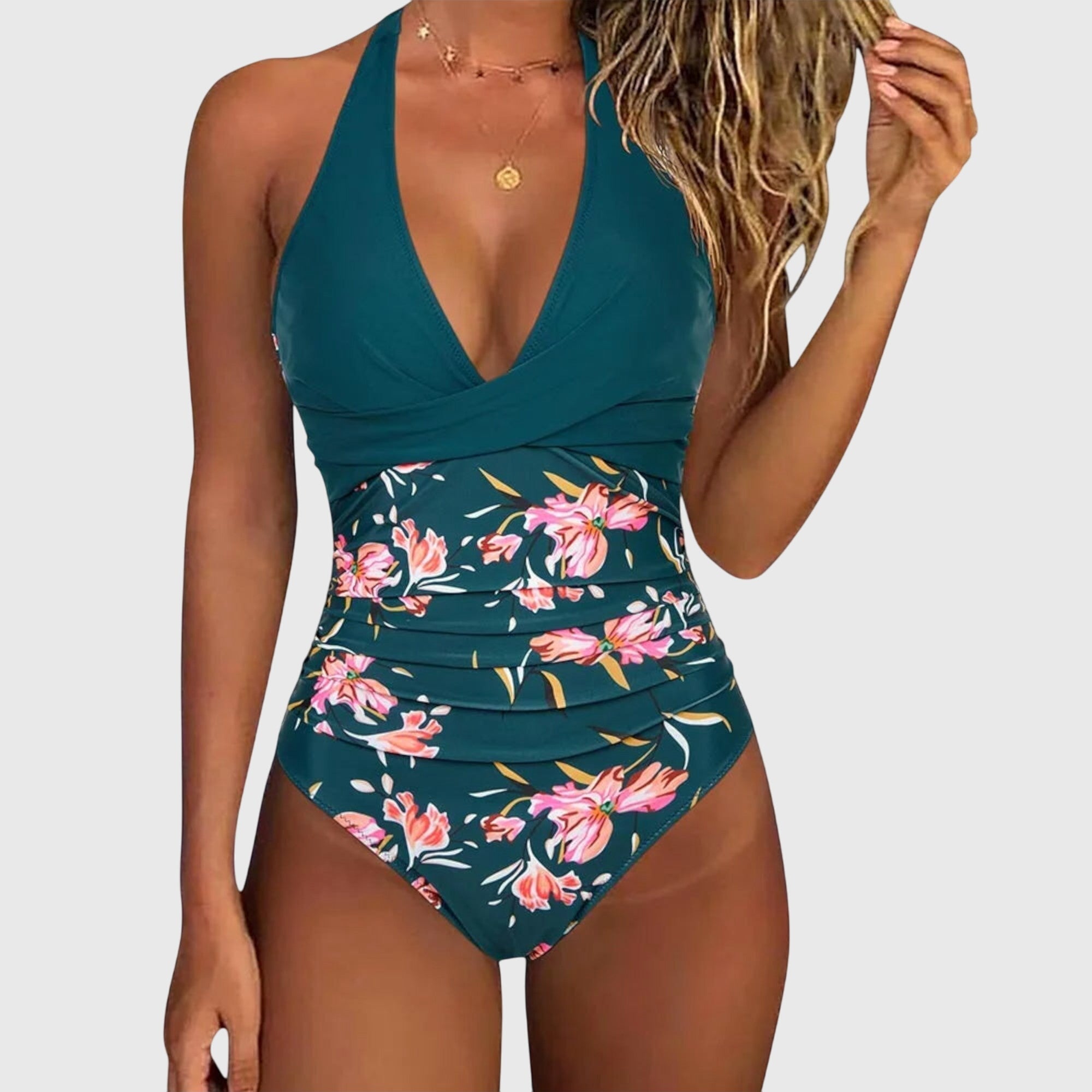 Florence - Eleganter Damen Badeanzug mit V-Ausschnitt