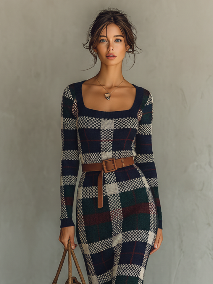 check knit dress Knit Dress