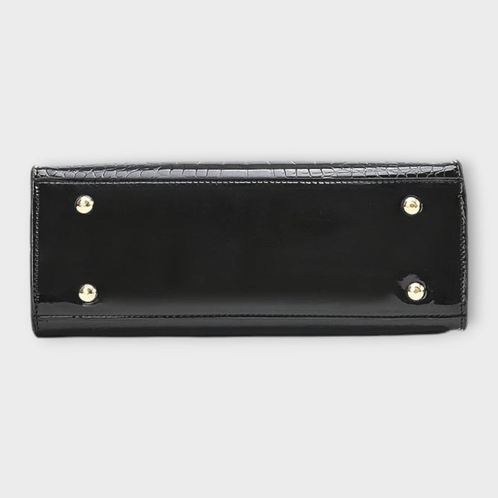 Erain - Shiny crocodile leather bag