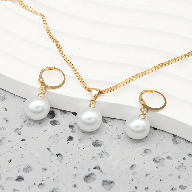Golden Grace Pearl Schmuckset | Gold