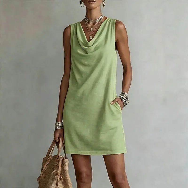 Mini Dress with Pockets for Women – Elegant Casual Short Dress, Everyday Summer Dress in 11 Colors