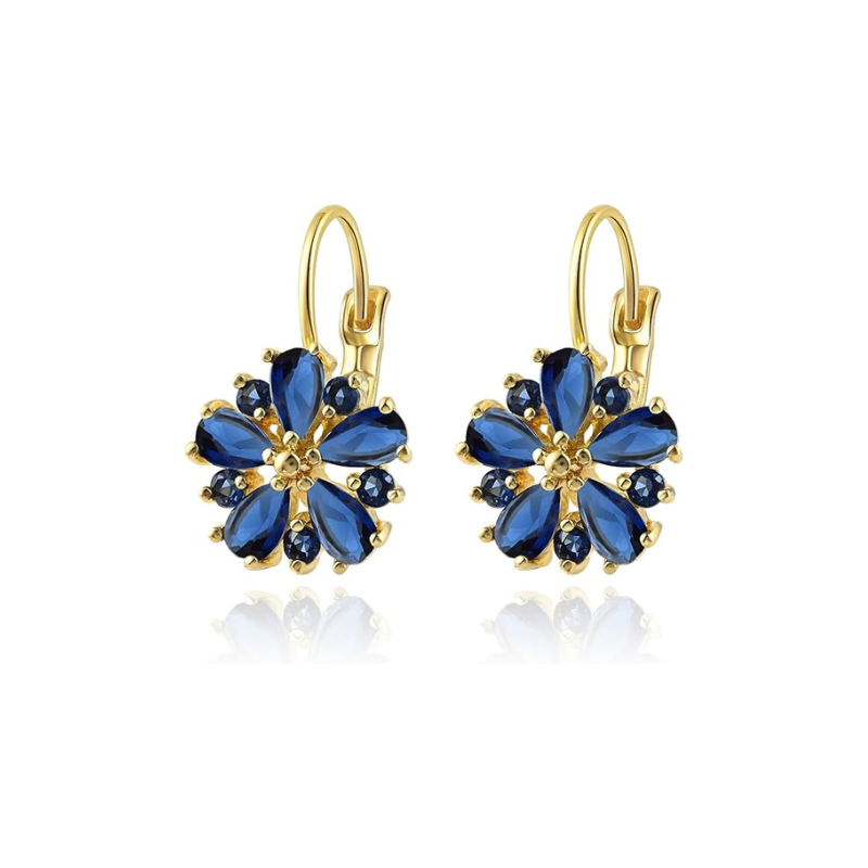 Calina Blumenohrringe | Gold