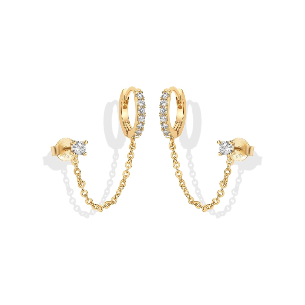 Adella Kettenohrringe | Gold