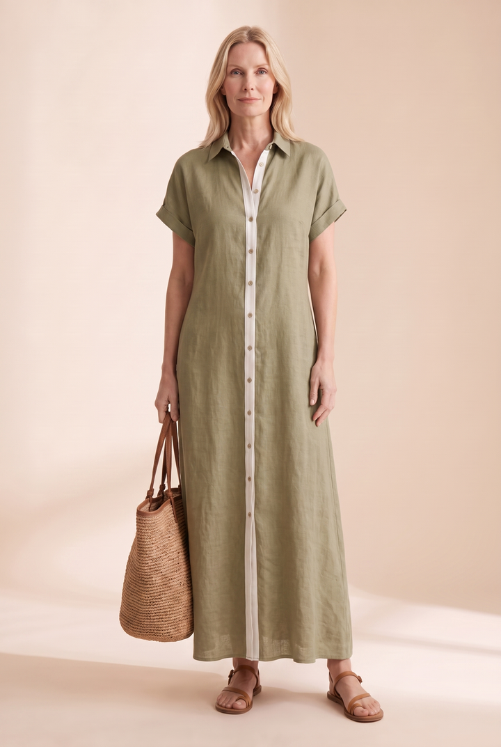 shirt dress maxi dress Organic Cotton with Pockets | Relaxed Button-Down - Beach Coverup- Bohemian Shirt Dress Perfect for slow mornings Introducing the Sorrento Shirt Dress