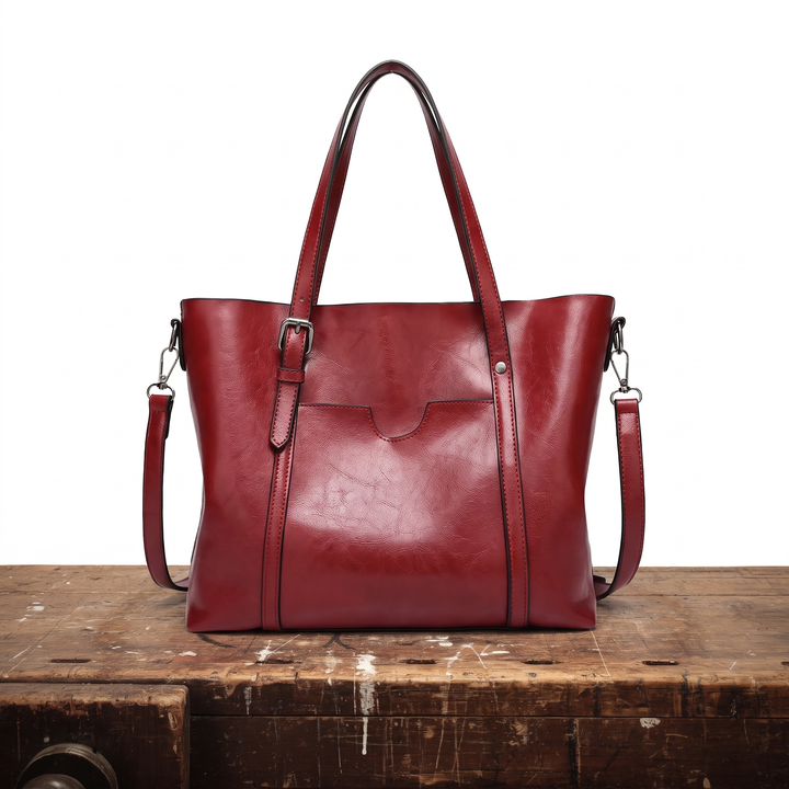 Sleek Leather Shoulder Bag for Women – Minimalist Everyday Handbag for Work and Weekend in 5 Colors