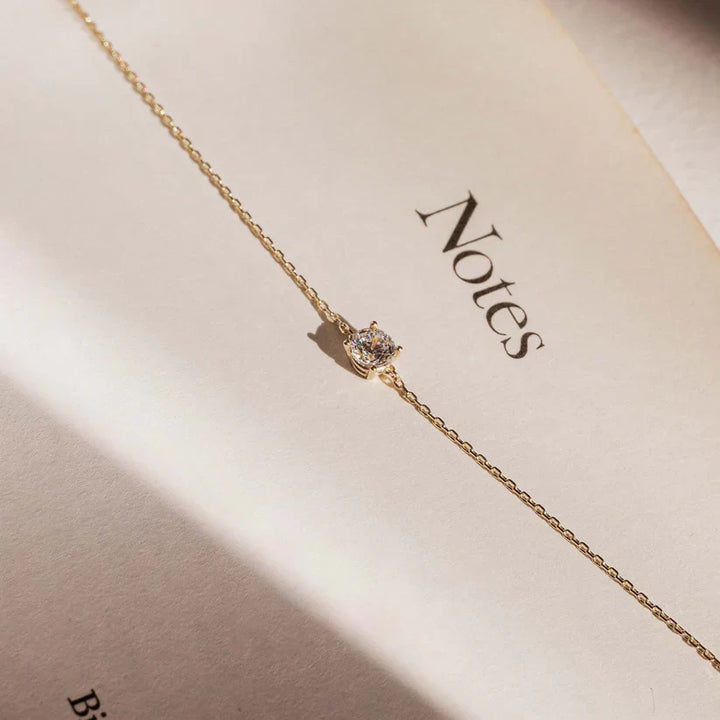 Bracelet Cléa Pierre de Moissanite | Or