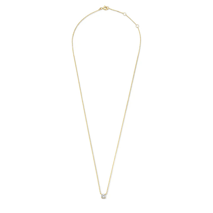 Cléa Moissanit Stein Halskette | Gold