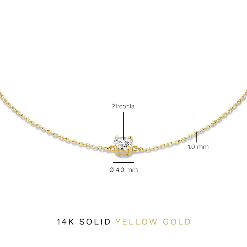 Bracelet Cléa Pierre de Moissanite | Or