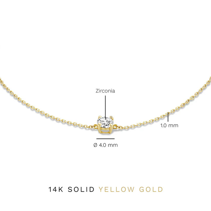 Bracelet Cléa Pierre de Moissanite | Or