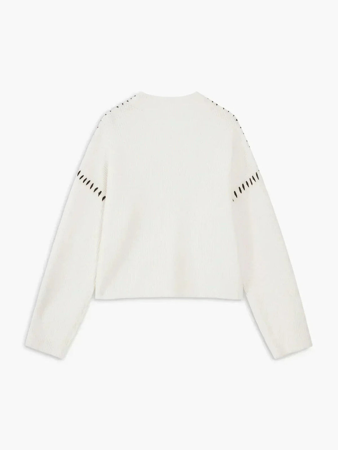 Cozy Whipstitch Oversized Sweater for Women with Mock Neck Long Sleeve Ribbed Relaxed Style