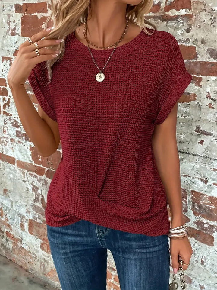 Sophie - T-shirt à col rond encolure cœur