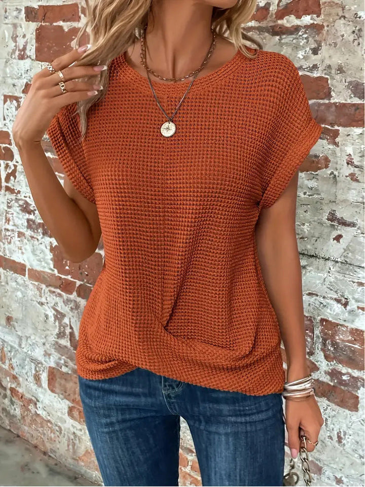 Sophie - T-shirt à col rond encolure cœur