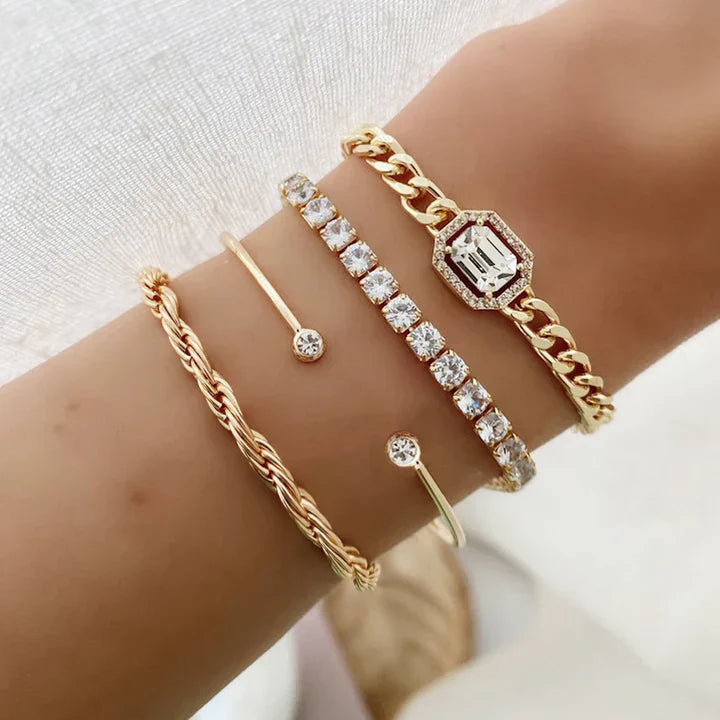 Domitia Calvina Armband-Set | Gold