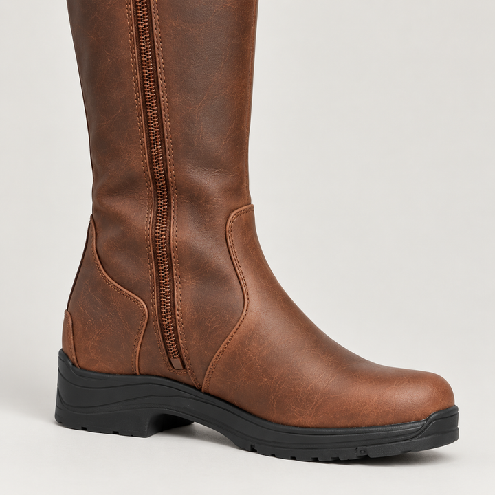 Women's Waterproof Knee High Boots with Adjustable Strap