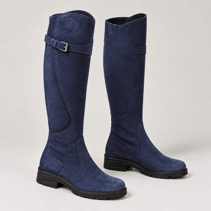 Women's Waterproof Knee High Boots with Adjustable Strap